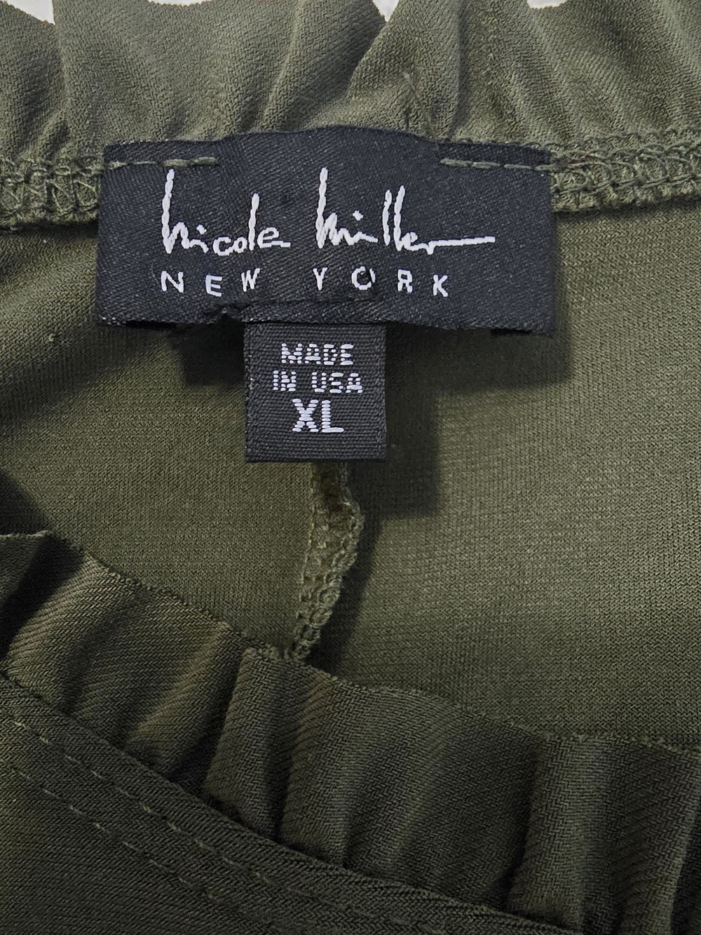 Nicole Miller New York Olive Green Dres